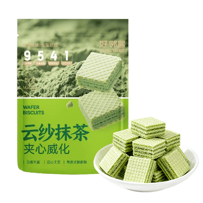 Good Neighbor Sandwich Wafers With Matcha Flavor 35g*3 Bags