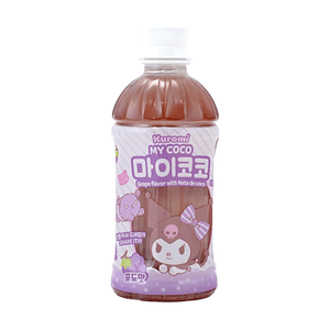 Kuromi My Coco Grape Flavor Drink with Nata de Coco, 11.50 fl oz