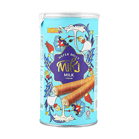 Miki Milk Cream Filled Wafer Rolls, 3.17 oz