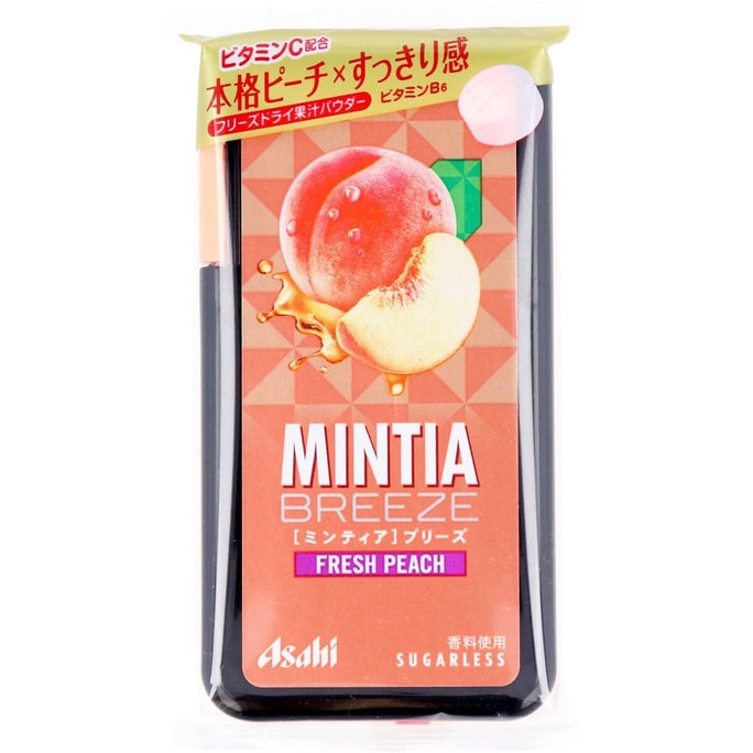 ASAHI MINTIA BREEZE Mintia Breeze Fresh Peach Flavor Large Grains 30 Tablets