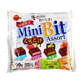 Mini Bit Kuchidoke Chocolate,Matcha + Strawberry + Milk + Caramel Flavor,3.49 oz【Seasonal Limited】