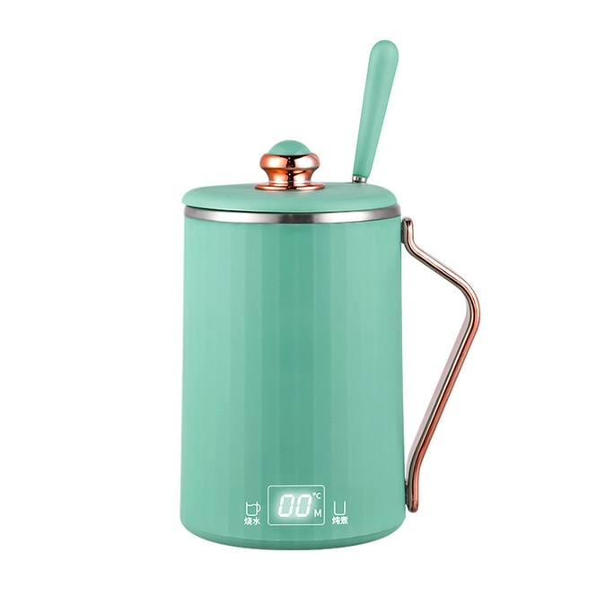 [중국에서 온 다이렉트 메일] Baiyi 건강 냄비 건강 컵 지능형 전기 가열 컵 스튜 컵 끓는 컵 450ml 녹색