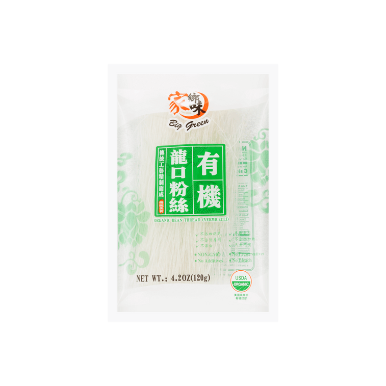 オーガニック豆糸 龍口春雨 4.2オンス【冷菜・炒め物・鍋料理に】 4