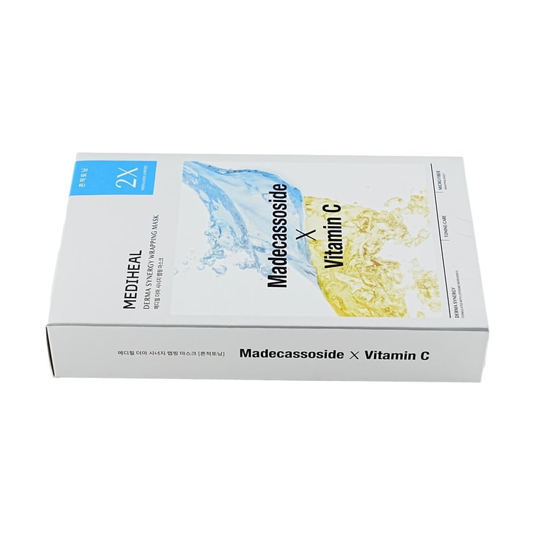 韩国MEDIHEAL美迪惠尔 双效焕肤面膜 积雪草x维生素C 10片/盒 均匀肤色提亮 改善瑕疵印 修红镇定 敏感肌可用 纯素 5