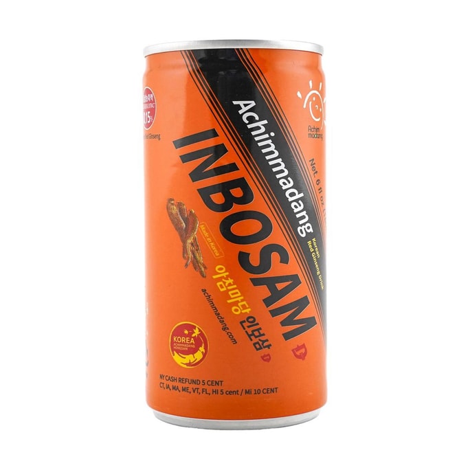 韩国ACHIMMADANG INBOSAM 红参能量饮料 180ml【营养补给 打工人常备】
