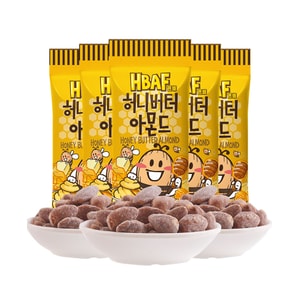 【中國直郵】 韓國 HBAF 蜂蜜奶油口味 巴旦木 杏仁堅果零食小吃 35g*3包