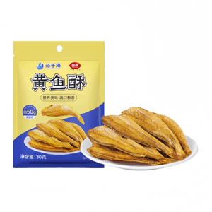 Sanqianhai Crispy Small Yellow Croaker Instant Dried Fish East China Sea Crispy Yellow Croaker Snack 30g*1 Bag