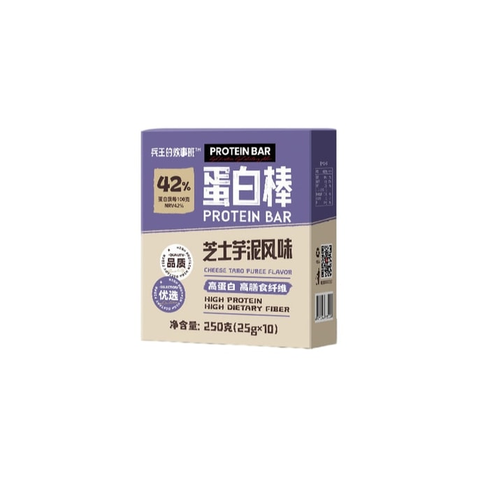 Fitness protein bar, meal replacement snack with satiating energy, reduces 0 sugar, no artificial fat, anti-hunger. Cheese and potato puree flavor, 250g per box.