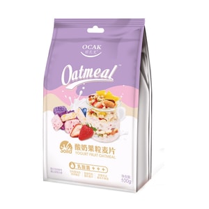 【シャオザンと同じスタイル】中国直送 オザークヨーグルト フルーツ フルーツ ナッツ オートミール ミールリプレイスメント すぐに食べられる 満腹感 栄養価の高い朝食 ヨーグルト フルーツ オートミール 100g/袋
