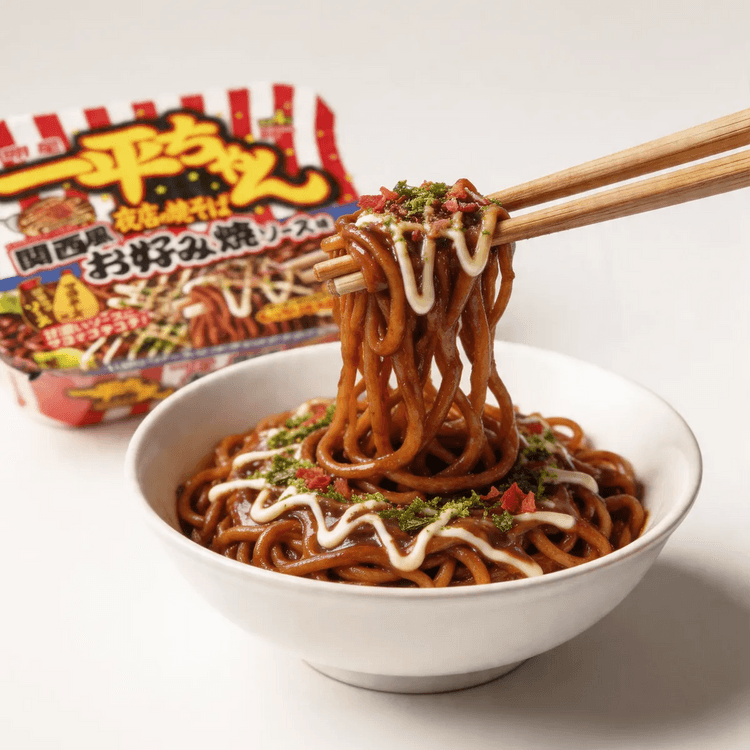 MYOJO Ippei-chan Night Shop Yakisoba ,Kansai Style Okonomiyaki
