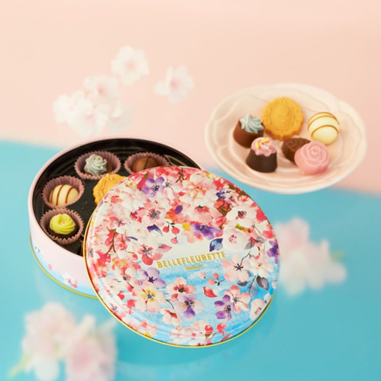 【桜子@プロフ必読 】fix チョコレート 日本直送】ゴンチャロフ 桜チョコレートギフトボックス 8個入 - Yami