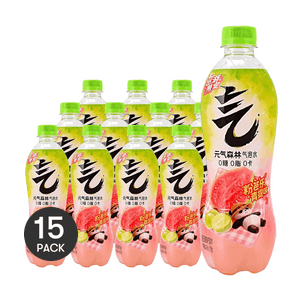 元气森林 粉芭乐青提味气泡水 480ml *15【15份超值装】【0白砂糖0脂0卡】【夏季限定风味】