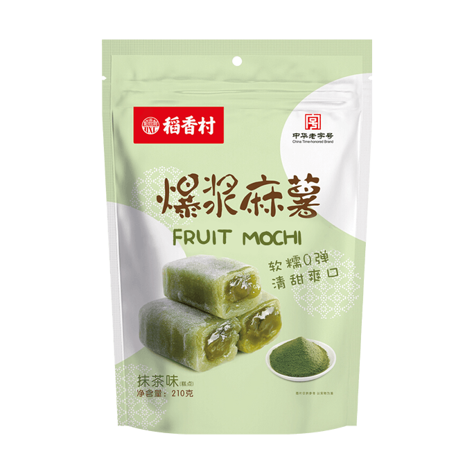 Matcha Fruit Mochi - Rice Cakes, 7.4oz