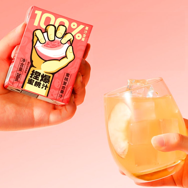 NZ クラッシュ 100% ピーチ ジューシー、7.05 オンス - Yami