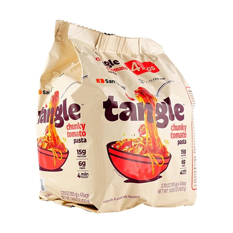 Tangle Chunky Tomato Pasta Multi , 3.7 oz *4 Bags 4