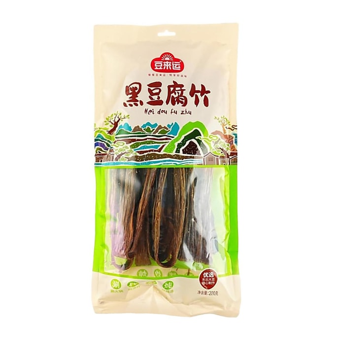 Black Bean Yuba, 7.05 oz 【For Hot Pot, Cold Dishes, And Stir-Frying】