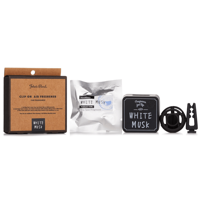 【香港直邮】 日本 JOHN'S BLEND 泰国 车载香氛-白麝香  1pc