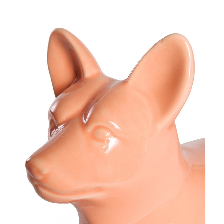 Petorama スタンディングコーギー セラミック犬 ホームデコレーション - 明るいオレンジ 5