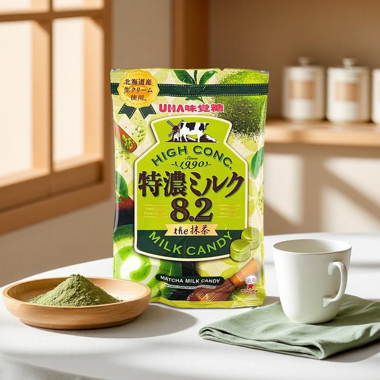 UHA Hokkaido High Conc Milk Flavor Candy,Original+Salt+Strawberry+