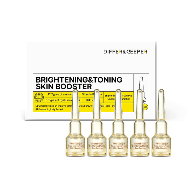 Differ and Deeper Brightening&toning skin booster Starter Pack