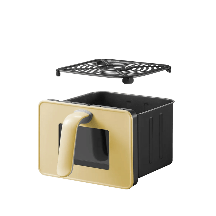 BUYDEEM北鼎 氣炸鍋 多功能家用電炸鍋 可視大容量金屬內膽 4L 小鵝黃【贈黃豬豬盒】 7