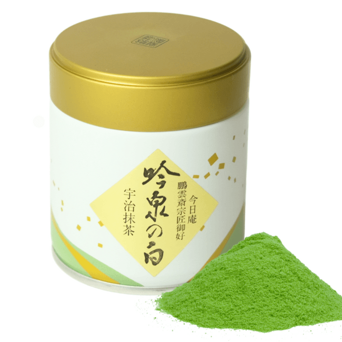 【日本直邮】矢野制茶场 罐装宇治抹茶粉 40g 吟泉の白