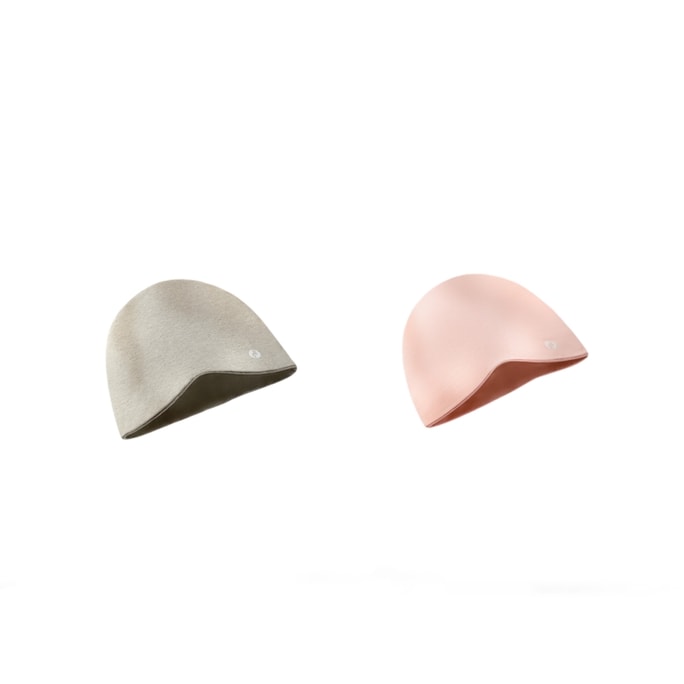 Autumn Winter Ear Protection Thickened Warmth Pile Hat Sleeping Shading Hat Light Grey+Pink
