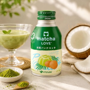Matcha Love Matcha Panna Cotta Jelly Drink, Coconut Milk Flavor, 9.52 oz【Shake & Enjoy】
