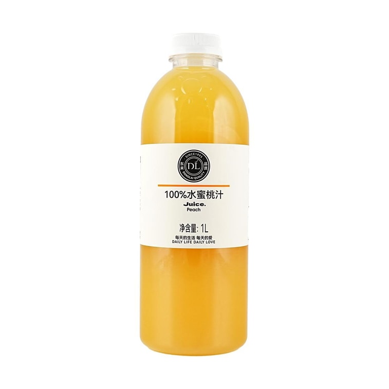 胖东来 100%水蜜桃汁 1L【配料干净0糖0添加】【网红爆款】 3