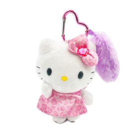 Leopard Print Series Purple Tail Plush Pendant [Hello Kitty]