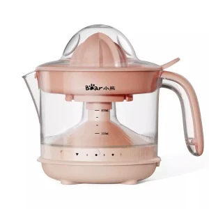 【中国直送】リトルベアー オレンジジューサー オレンジレッド 0.4L 5速電動ジューサー 果肉とジュースの分離 全自動ジューサー レモンプレス 家庭用必需品