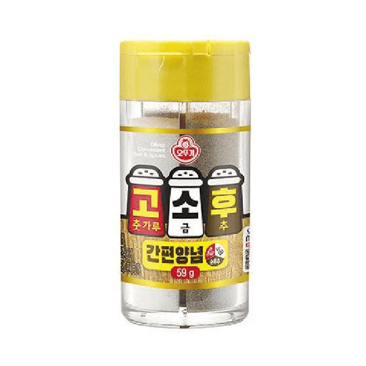 韓国 OTTOGI タンブラー チリパウダー 塩コショウ シンプル調味料 59g