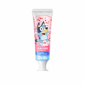 Bruy Co Branded Children's Star Toothpaste 3-12 Years Old, Fluoride Anti Sugar And Anti Bore 16 Hour Replacement Period [Strawberry Single Tube] Children's Star Toothpaste 75g