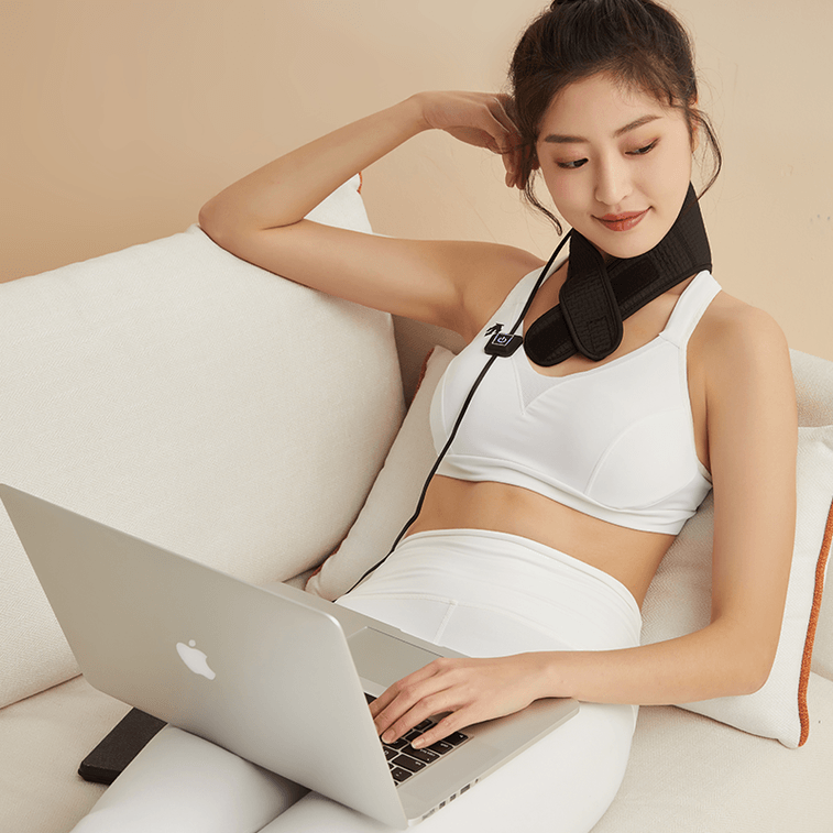 【香港DHL 5-7日达】网易智造 秋冬温暖礼包 石墨烯护颈护膝套装 黑色  4