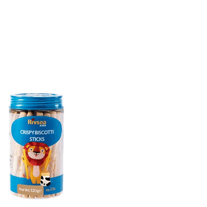 Milk Stick Cookies - Canned - Baby & Children Cookies - Sesame Snacks - Stick-shaped Finger Teething Cookies - 120g Per Can - Milk Flavor