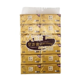 清风 原木纯品抽取式面巾纸 抽纸卫生纸 3层120抽 12包/袋