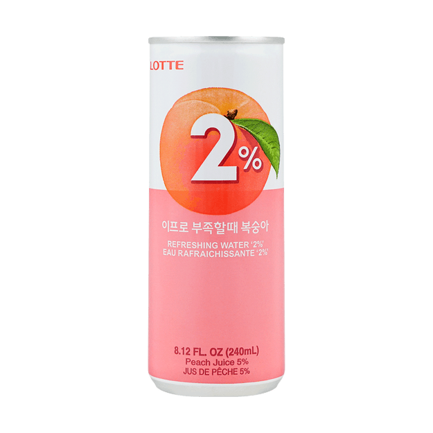 Refreshing Water 2% Peach 240ml - Yamibuy.com