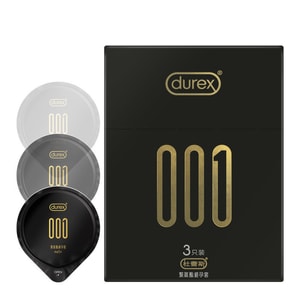 Condom 001 Polyurethane Slim Condom 3 Pack