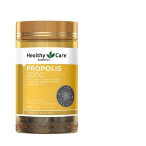 [중국 직배송] 헬시케어 호주산 수입 천연 블랙 프로폴리스 소프트 캡슐, 중장년층 및 노년층 건강 증진용, 200캡슐/병