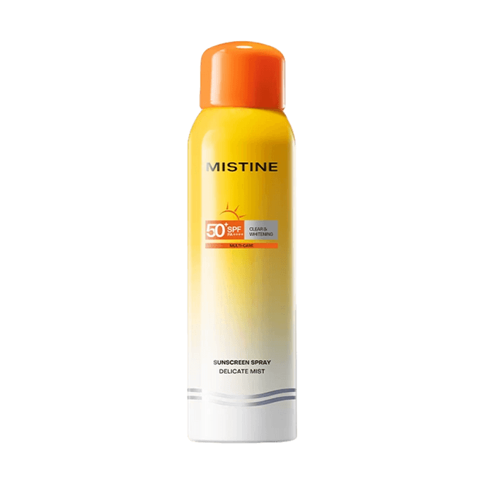Aqua Base Whitening Sunscreen Spray, SPF50+ PA++++, 4.06 fl oz【Large Size Frequent Reapply】