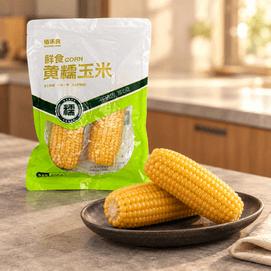 佰沃良 鲜食黄糯玉米 400g【黑土种植】【3小时锁鲜】