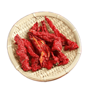 Xinjiang Spicy Skin, Yanqi Pig Large Intestine Meat, Chili Pepper, Screw Pepper, Spicy Skin Mixed Noodles Specialty, Dried Chili 400g 1 Bag