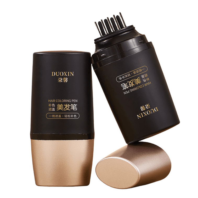 朵馨 白发遮盖神器 不掉色一次性美发笔 物理遮白 防水防汗上色均匀 黑发补染发根 #自然黑20g 0