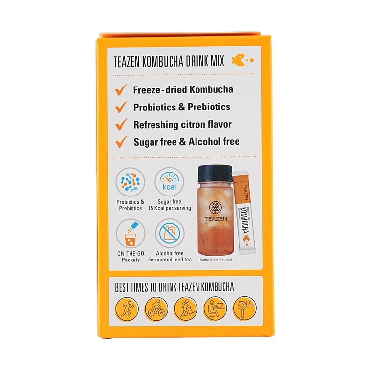 【BTSのお気に入り】シトロンコンブチャドリンクミックス - プロバイオティクス健康飲料、10袋入り* 1袋あたり0.17オンス 13