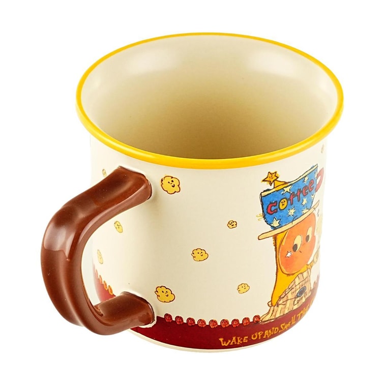 川島屋 星星人陶瓷杯 咖啡星星人 復古可愛風家用咖啡杯水杯 400ml 5