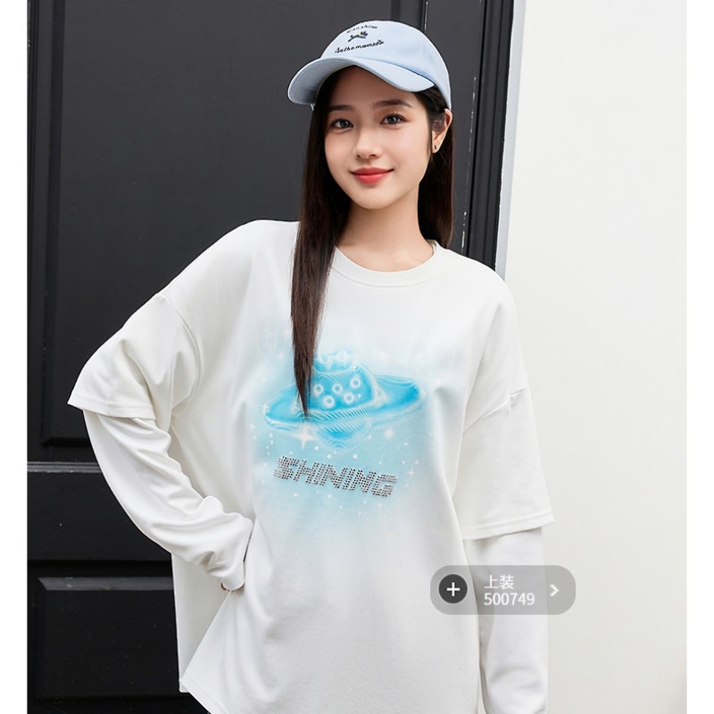 【中國直郵】 三福 春日快樂小狗棒球帽 休閒時尚服飾配件配件帽子 新藍色 M一件