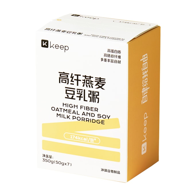High-Fiber Oat & Soy Milk Porridge, 350g