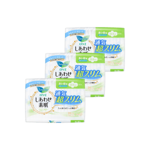 【Value Pack】Ultra Thin Unscented Feminine Period Pads for Sensitive Skin with Wings, Size 2- /8.86 inch, 60ct