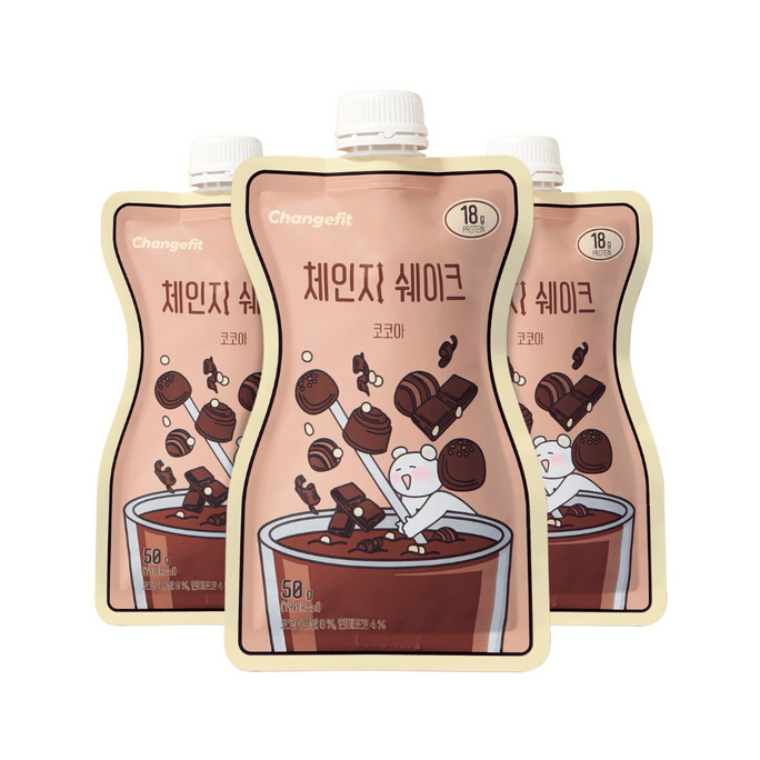 KOREA CHANGE FIT Meal Replacement Cocoa ShakeX3Count