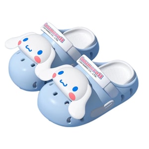 【中国直邮】 FOXTAIL 三丽鸥儿童洞洞拖鞋款 家用室内 软底防滑 亲子 宝宝 外穿 -大耳狗 Cinnamoroll 34-35码1双*|